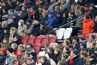 Ajax dwingt niks meer af en supporters houden het voor gezien. © De Brouwer