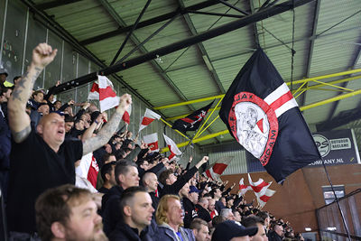Maar toch gaan de drie punten mee naar Amsterdam. © De Brouwer