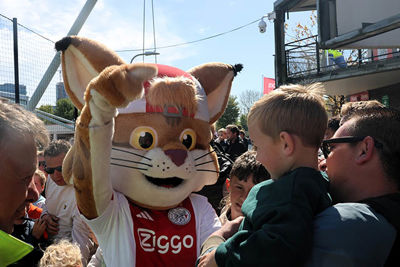 Lucky heeft er sowieso altijd zin in. © SV Ajax