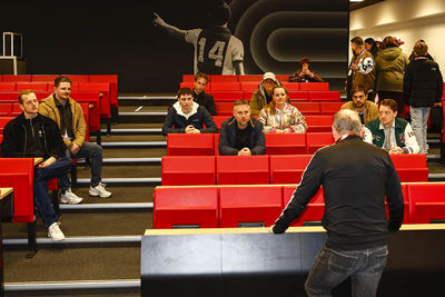 Hier doen normaal journalisten hun werk. © Pro Shots