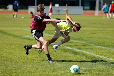 De duels zijn stevig, maar nooit gemeen. © De Brouwer