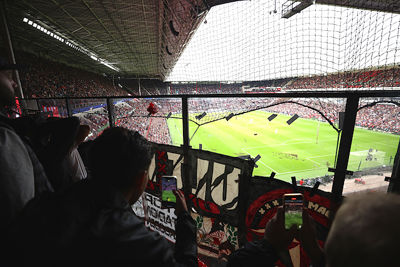 Het eerste halfuur is van Ajaxkant heel matig. © De Brouwer