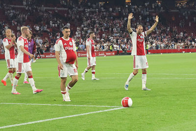 Blind is weer thuis en kan rekenen op een warm welkom. © SV Ajax