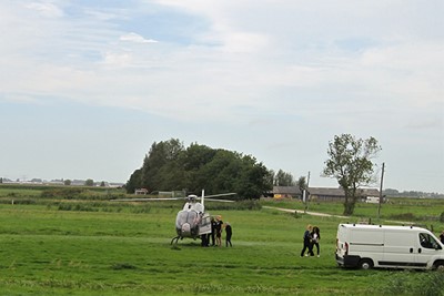 Een helicoptercombi vinden we best een aardig idee. © SV Ajax