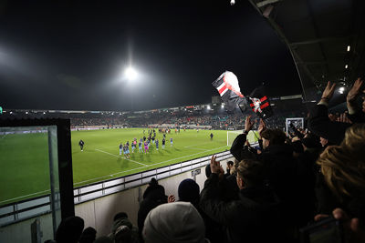 Ajax blijft derde, maar verspeelt twee punten. © De Brouwer