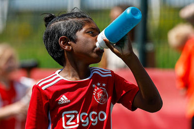 Niet alleen op het WK zijn er drinkpauzes. © Pro Shots