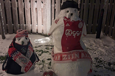 Zij krijgen het niet koud. © SV Ajax