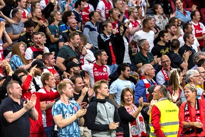 Juichen! Het staat al razendsnel 1-0 voor Ajax. © Björn Martens