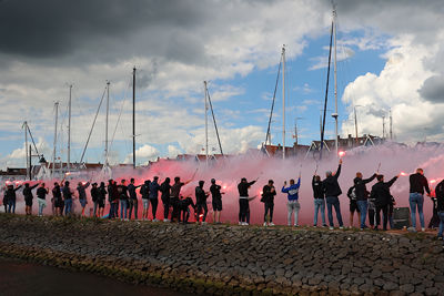 Dat levert altijd fraaie plaatjes op. © De Brouwer