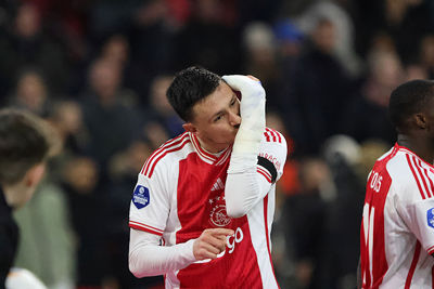 Berghuis draagt een brace wegens een breukje in zijn hand. © De Brouwer