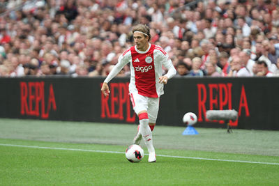 Godts doet in de slotfase nog even mee. © SV Ajax