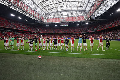 Op naar woensdag als de Champions Leaguehymne weer klinkt in de Johan Cruijff Arena. © De Brouwer