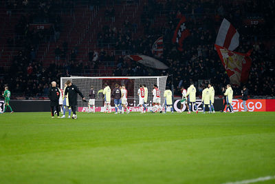 Ajax blijft tweede, maar het was niet best. © De Brouwer