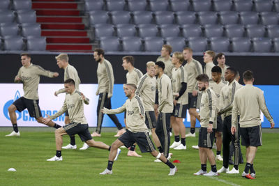 MUNCHEN, 01-10-2018, Allianz Arena, season 2018 / 2019, Champions League football. Ajax trains in Munchen in preparation of the game against Bayern.