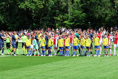 De grasmat ligt er uitstekend bij. © SV Ajax