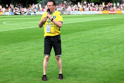 Het klink soms goed vals, maar gezellig is het wel! © SV Ajax