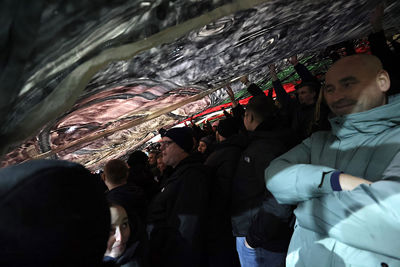 Hoe het eronder zo’n doek uitziet? Nou, zo dus. © De Brouwer