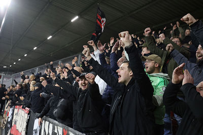 We zien bij vlagen fris voetbal en dat is gewoon leuk. © De Brouwer