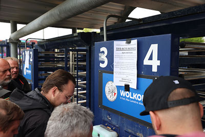 Er komt weer een mooie tifo-actie aan. © De Brouwer