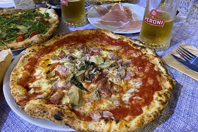 Italië = pizza. © Ajax Life