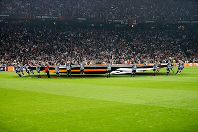 Als daar onze winnaars van Ajax Jonge Schare niet staan. © De Brouwer