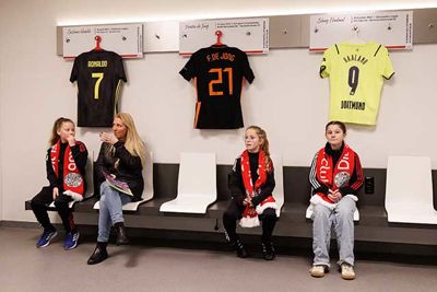 Een bezoekje aan de gastenkleedkamer. © Pro Shots