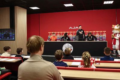 Daar zijn ze: Heerkens, Konadu, Berghuis en Weghorst. © Pro Shots