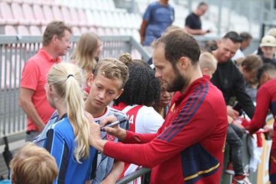 Wij zijn volop fan van Blind. Een echte. © SV Ajax