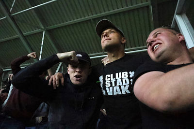 Nu vechten vreugde en spanning om voorrang. © De Brouwer