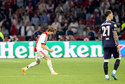 Godts redt een punt, maar Ajax loopt opnieuw averij op. © De Brouwer
