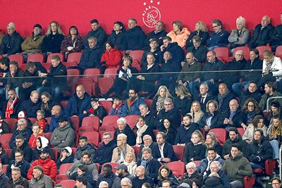 Van Gaal was tijdens Ajax - Sparta aanwezig in de Arena. © De Brouwer