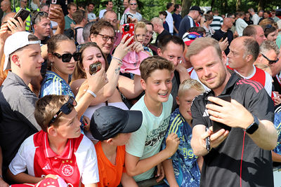 Deze foto komt vast in een mooi plakboek. © SV Ajax