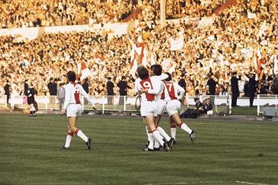 Panathinaikos wordt verslagen, waarna Ajax aan een zegetocht in Europa begint. © SV Ajax