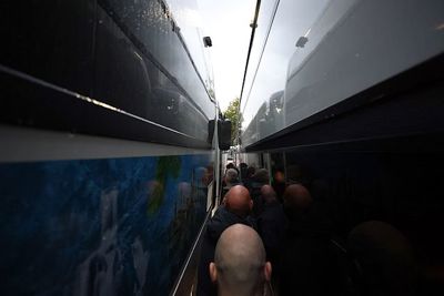 Balend terug naar huis. © De Brouwer