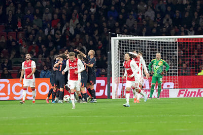 Maar de eerste kans van Utrecht gaat er gelijk in... © De Brouwer