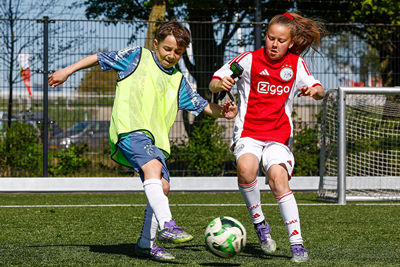 Onze vlog met Ajax Kids Clubreporter Keetie komt later online. © Pro Shots