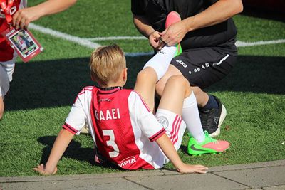 Deze kleine Anton Gaaei heeft een losse veter. © Joey Hodde