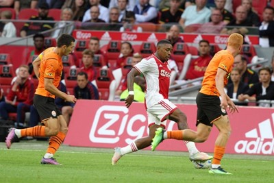 Bergwijn maakt zijn eerste minuten als Ajacied in de Arena. © SV Ajax