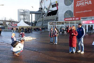 De dag begint met kiekjes voor het plakboek thuis. © De Brouwer