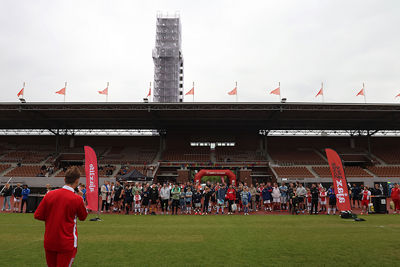 We zijn weer te gast in het prachtige Olympisch Stadion. © De Brouwer