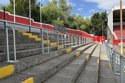 Deze staantribunes mogen niet open tijdens Europese duels. © Ajax Life