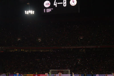 Een 4-0-eindstand op het scorebord. Dikke prima! © Mick Berntsen