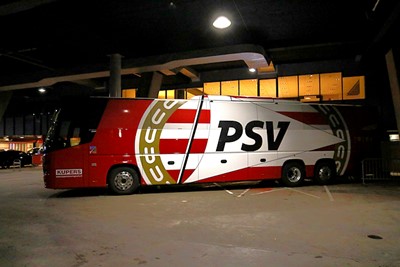 PSV parkeert de bus, maar zou heel snel scoren. © De Brouwer