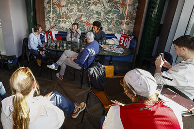 Dan strijken we neer in Café Jopie voor opnames van de Ajax Life Podcast. © Pro Shots