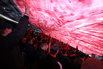 Qua sfeeracties wordt Ajax dit seizoen niet geëvenaard. © De Brouwer