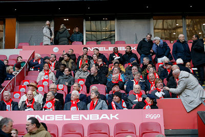 In de engelenbak verzamelen namelijk veel oud-Ajacieden voor een reünie. © De Brouwer