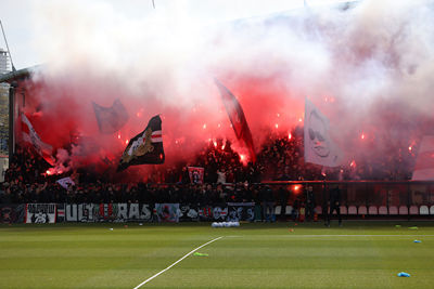 Ajax 1 in vuur en vlam. © De Brouwer