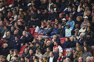 Het blijft 2-0. Gelatenheid overheerst. © De Brouwer