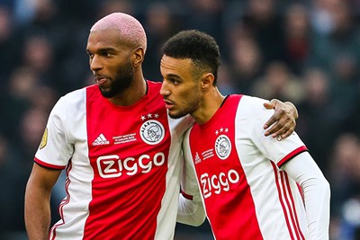 AMSTERDAM - Ajax - Sparta , Football , Season 2019/2020 , eredivisie , Johan Cruijff ArenA, 18-12-2019 ,
Ajax player Ryan Babel, Ajax player Noussair Mazraoui