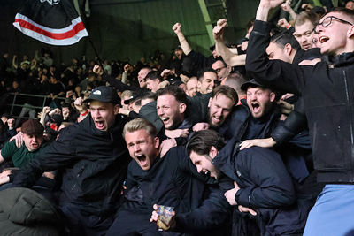 Bertje zorgt voor ongekende taferelen in het uitvak. © De Brouwer